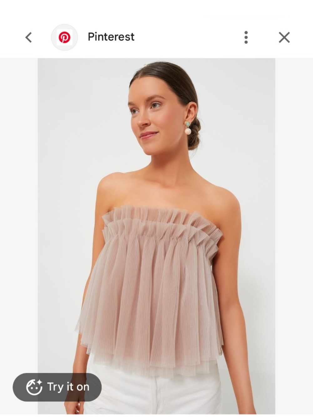 Hyacinth House Blush Tulle Willa Top